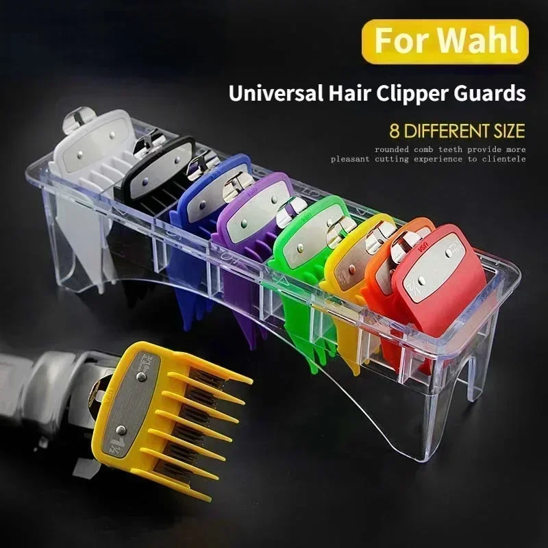 8pcs/10pcs universal hair clipper limit comb guide attachment set for wahl clippers hair clipper combs hair cutting guide comb 2