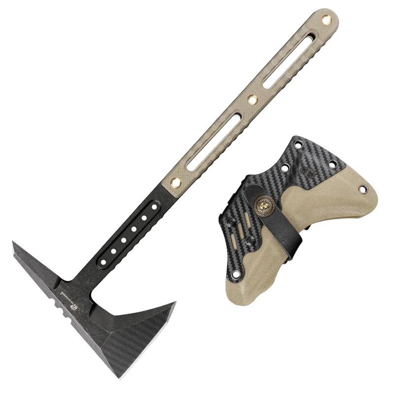 HX Outdoors Dc53 steel tactical axe hunting artillery fire rescue axe,hammer survival firefighter camping supplies axe tomahawk 5
