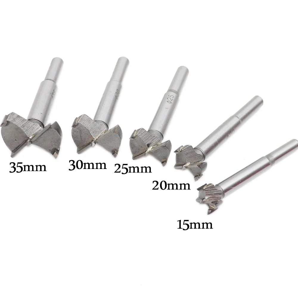 Drill Bit Set Step Drill Bit Drill Bits Step Drill Drill Bit Woodworking Drill Woodworking Drill Bits Drill Cutter Hole Saws Woodworking Tools Woodworking Drill Tool Set Woodworking Drill Accessories 1pc 15/20/25/30/35mm Wood Drill Bit Self Centering Hole Saw Cutter Tools Forstner