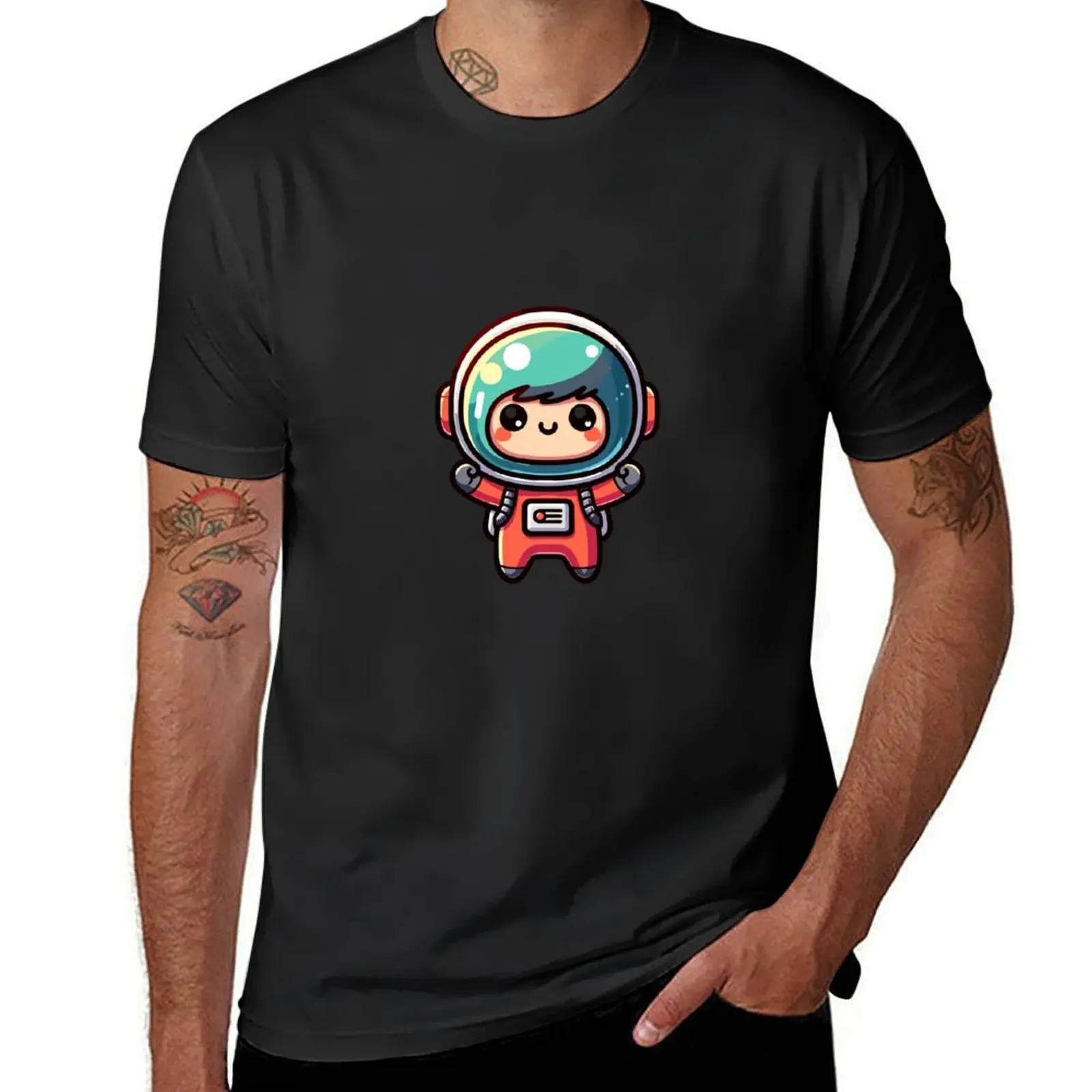 

Chibi Kawaii Astronaut T-Shirt cute clothes Blouse clothes for men