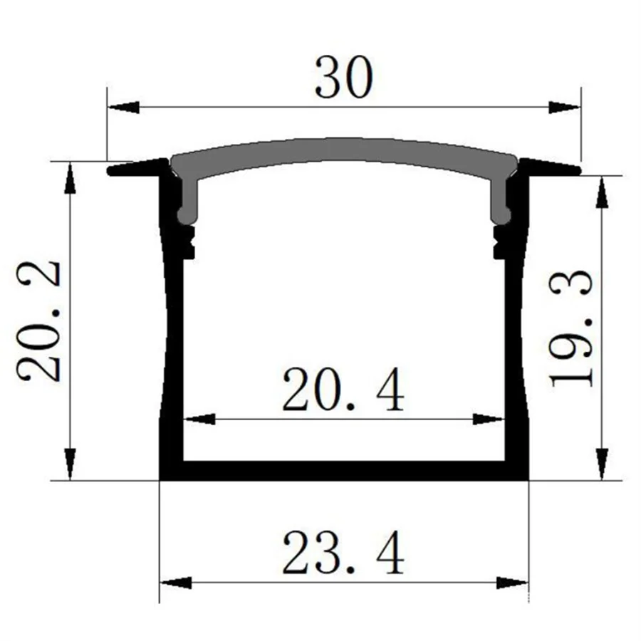 YANGMIN Free Shipping 1M/PCS best-selling furniture frame ambry v-shaped aluminum profiles with cover and end caps