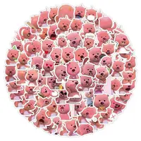 100PCS Korean Loopy Little Beaver Cute Cartoon Stickers Pack Handheld Account Stickers Notebook DIY Decorative Stickers Toys 2