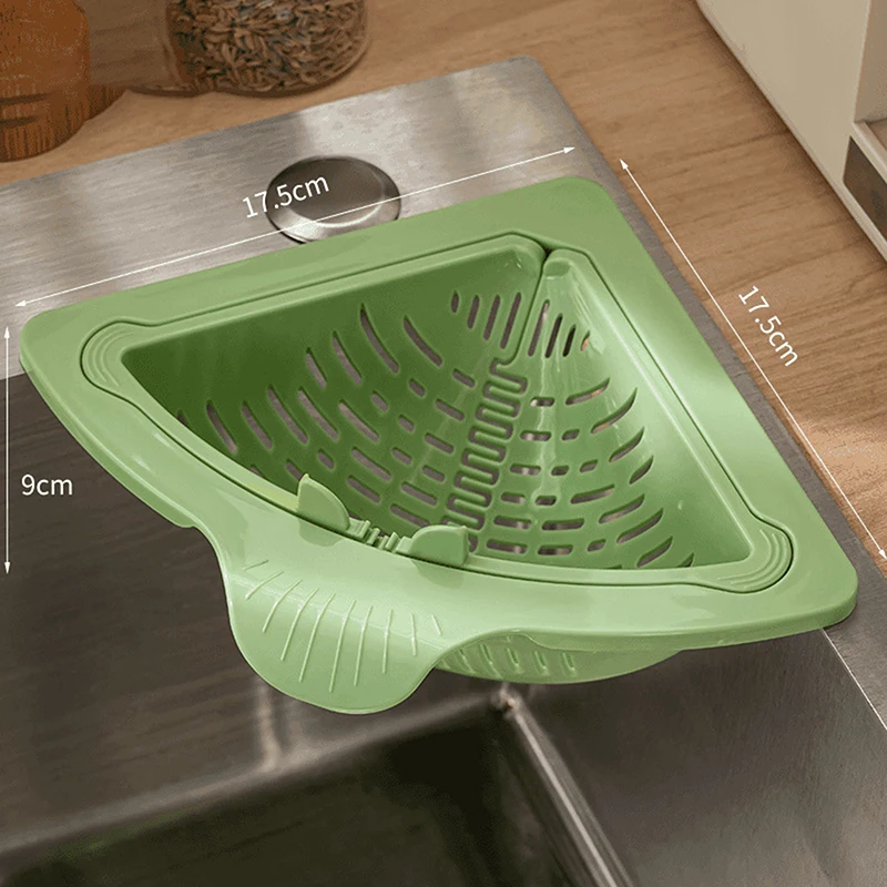 Drain Basket Sink Strainer With Handle Food Slag Strainer Kitchen Supplies Drain Trap Kitchen Accessories Food Residue Processor