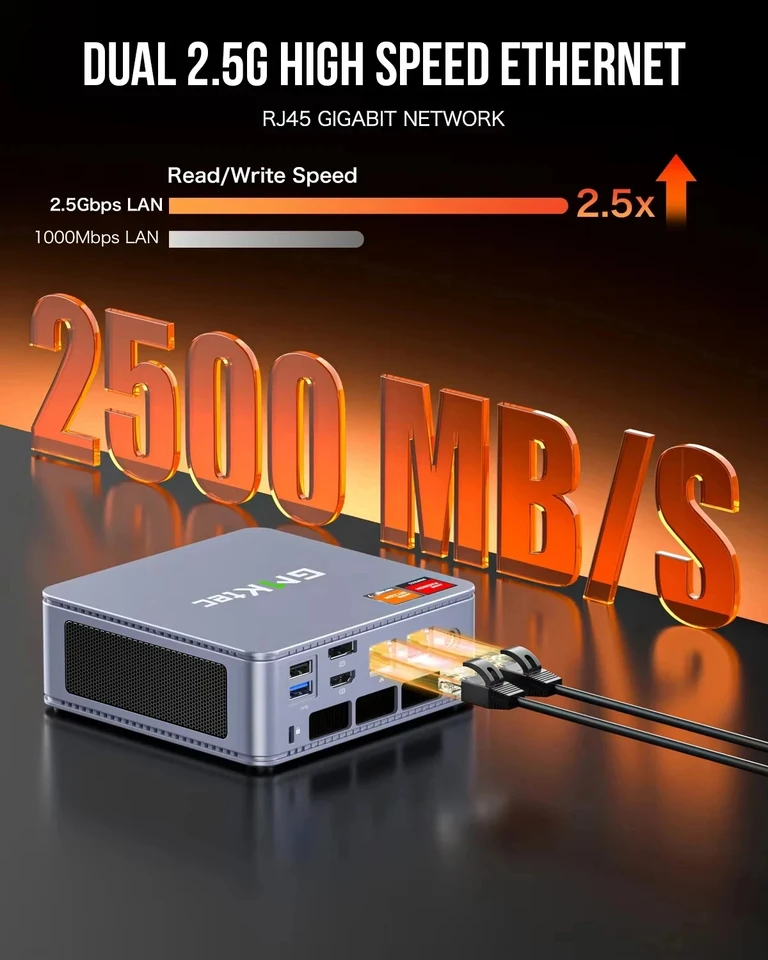 GMKtec K6 Mini PC AMD R7-7840HS 16GB DDR5 512GB PCIe 4.0