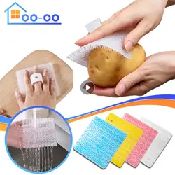 Fruit Vegetable Cleaning Brush Food-grade Silicone Potato Carrot Cleaner Brushes Kitchen Dish Scrubber Cleaning Tools Gadgets