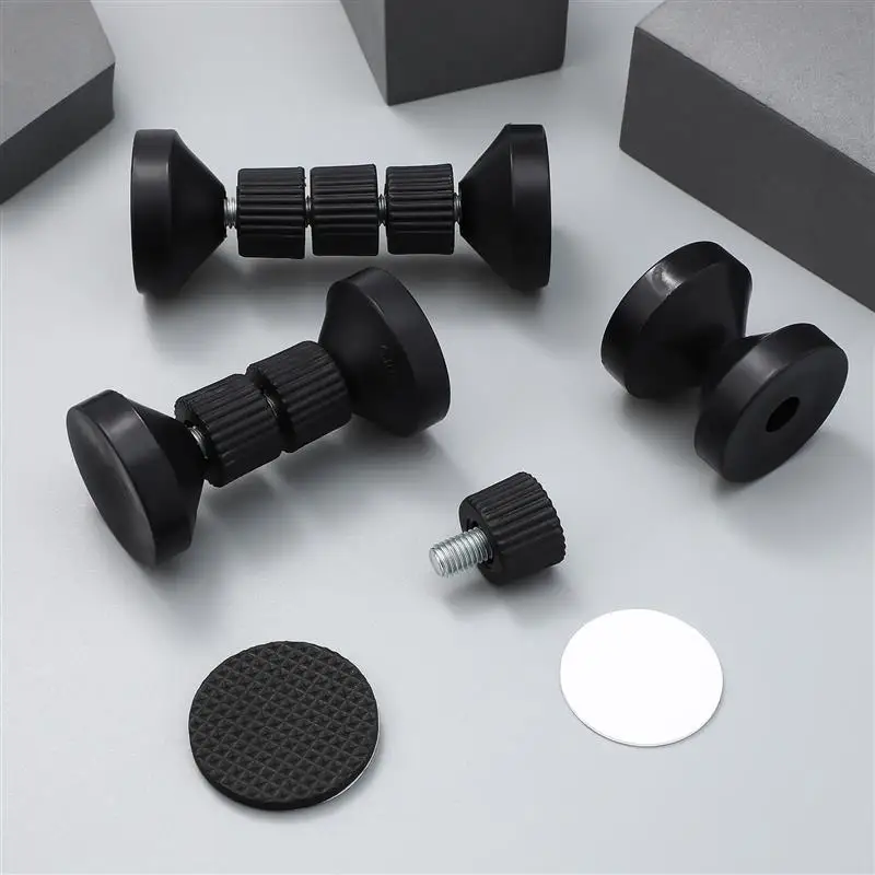 Furniture Fall Preventer Bed Frame Support Headboard Stabilizer Adjustable Sofa Stoppers Plastic Wall for Spacer 4 Pcs bed frame