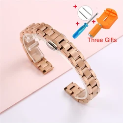 Premium Stainless Steel Ultra Metal Watch Strap Bracelet - 20mm (Rose Gold)