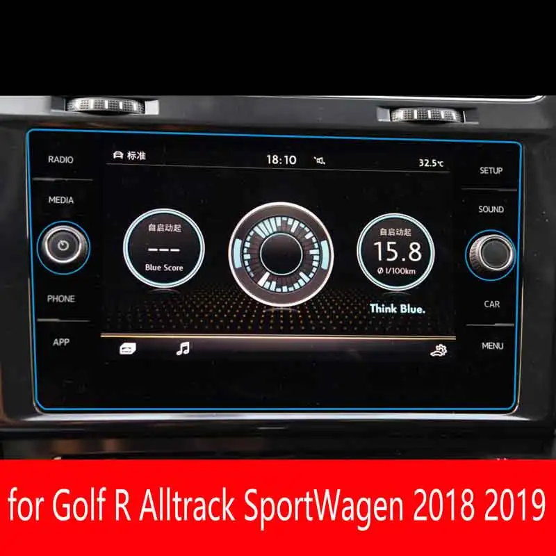 

Для Volkswagen Golf 2018 2019 Golf R Alltrack SportWagen 8-дюймовый экран GPS навигации аксессуары для телефона