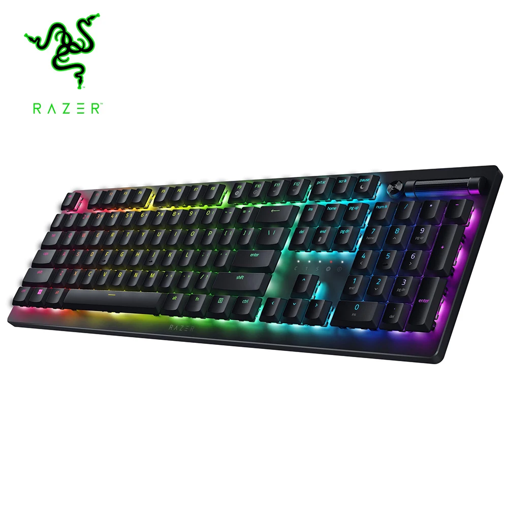 

Беспроводная игровая клавиатура Razer DeathStalker V2 Pro, линейные красные оптические переключатели Chroma RGB,Bluetooth 5,0