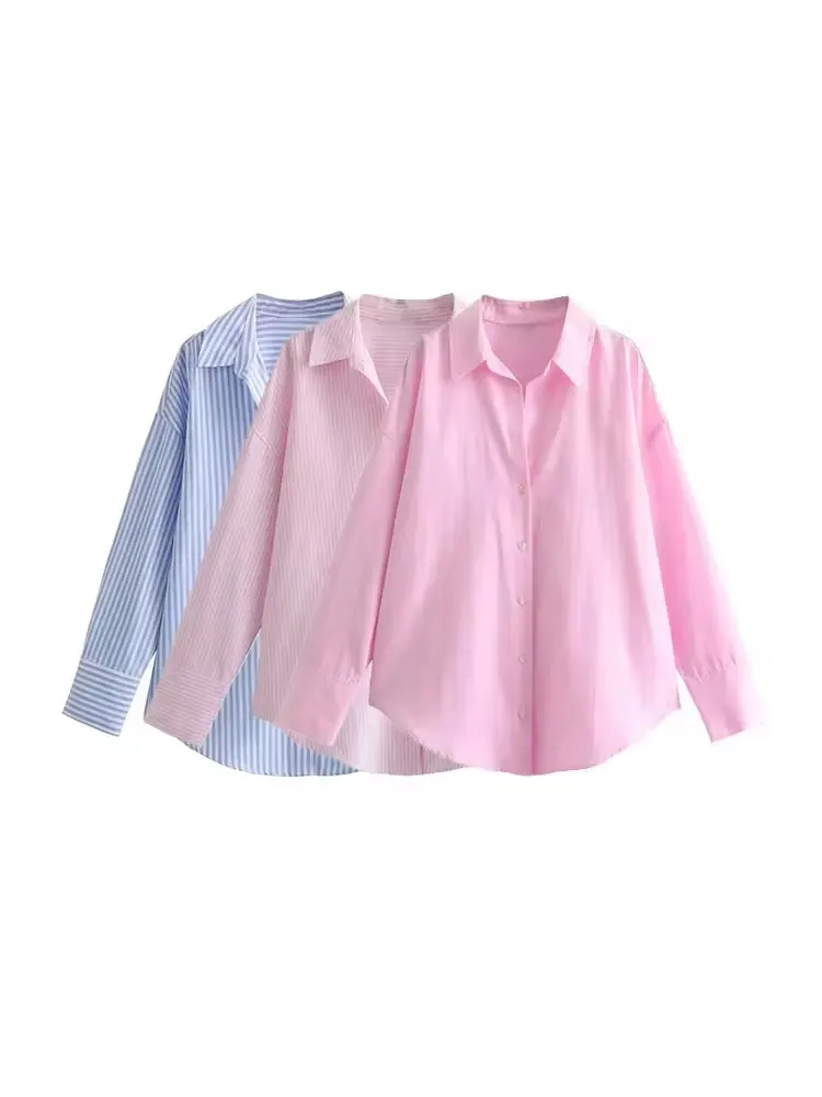 Loose Asymmetric Shirts for Women, Long Sleeve, Front Button, Female Blouses, Chic Tops, Fashion - AliExpress