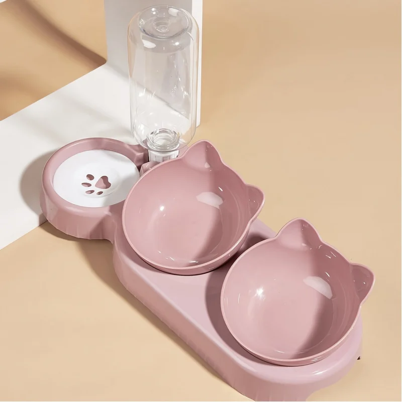 3-in-1 Cat Food & Water Bowl 1