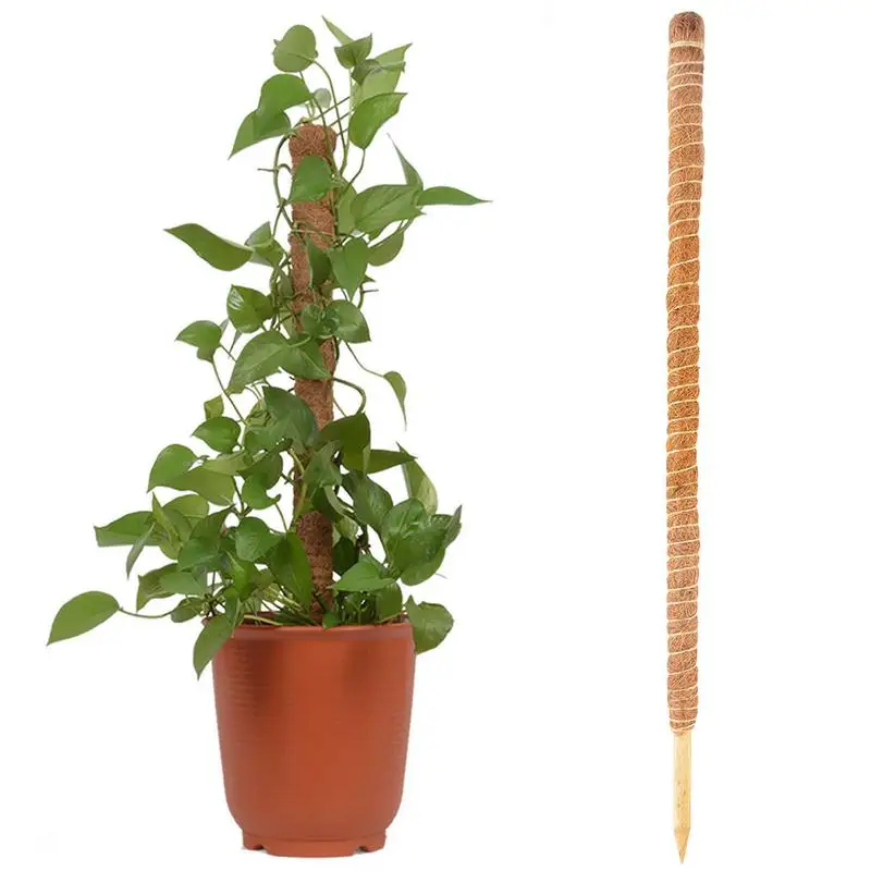 Moss Pole For Plants Monstera Bendable Lover Gifts Tall Coco Coir Plant Support For Climbing Plants Support For Climbing durable vine climbing rack plant support frame natural coconut shell moss fiber plant climbing coir totem pole gardening tools