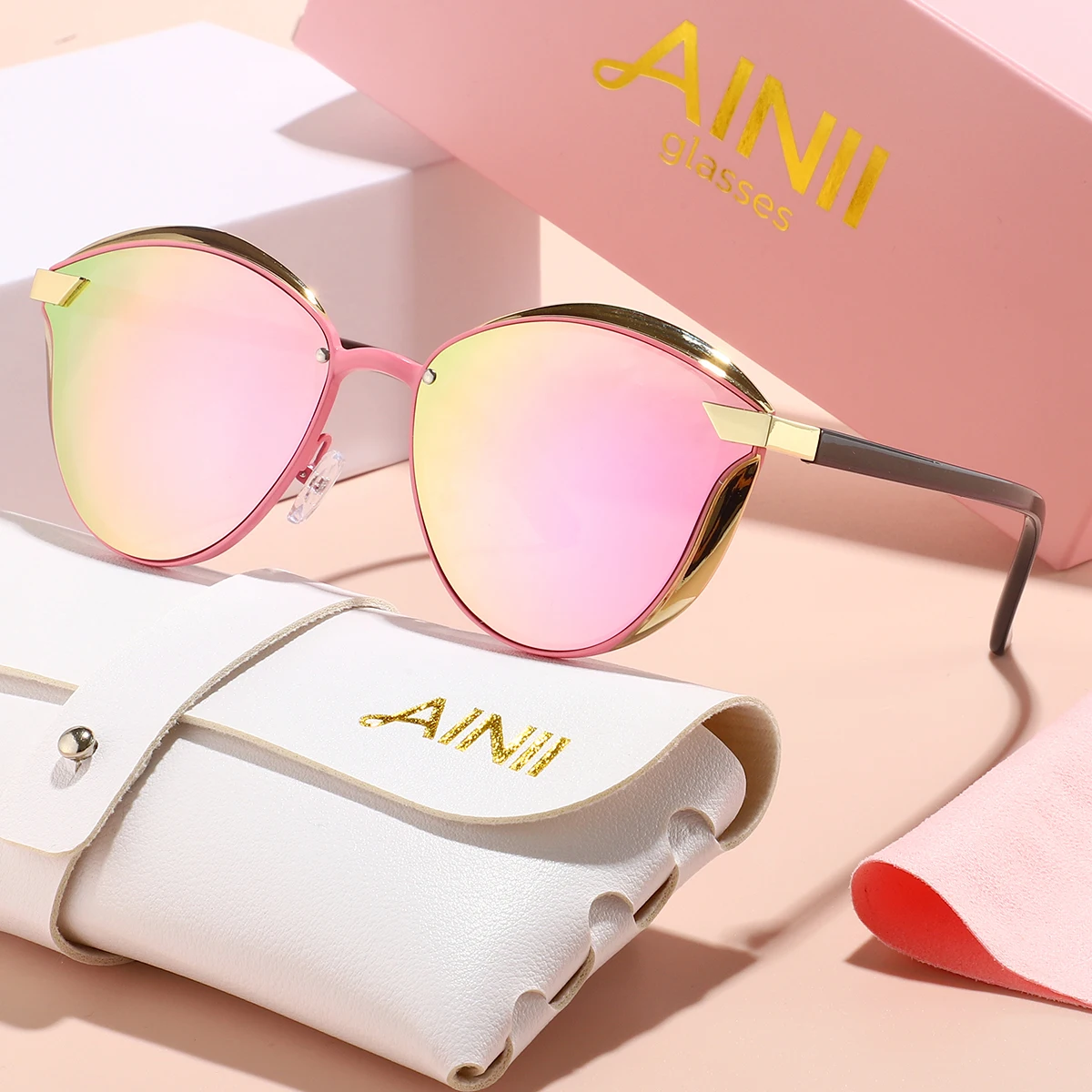 Europäische und amerikanische Retro-Sonnenbrille im Y2K-Stil, modische Unisex-Sonnenbrille für den Sommer, Sonnenschutz, UV-Schutz, leicht. – Detail 4