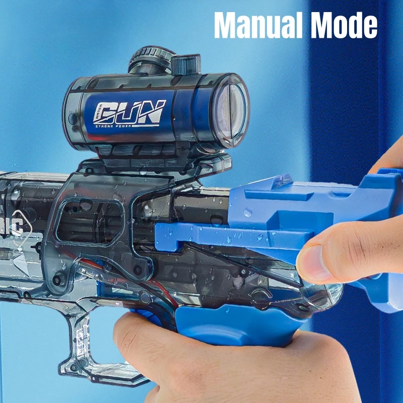 Kids Electric Water Gun Toys Summer Outdoor Beach Pool Garden Fight Games High Pressure Automatic Bursts Watergun Children Gifts 4