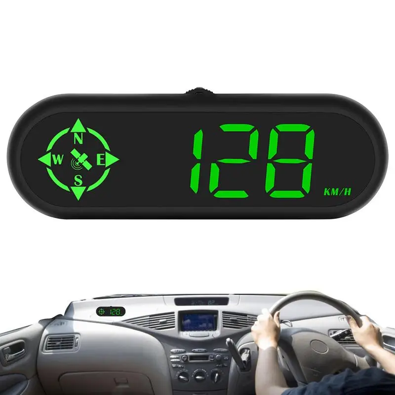 

HUD Digital Gauges Portable GPS Compass High-Definition Display Easy To Install Universal Digital Gauges Auto Electronics