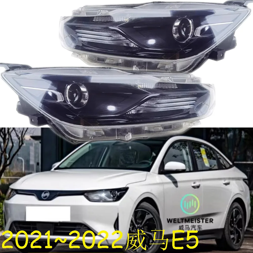 

1pcs car accessories bumper NYK head light for WM E5 headlight Weltmeister headlamp 2021~2023y for WM E5 fog lamp