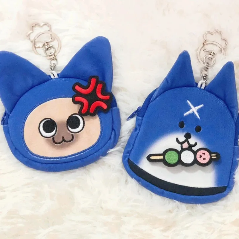 

Kawaii Game Monster Hunter Felyne Cat Series Cartoon Soft Plush Coin Purse Wallets Anime Headset Storage Bag Gifts