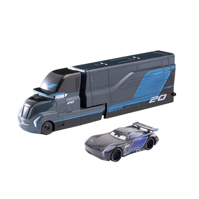 Disney Pixar Cars Toy Racing Lightning McQueen Jackson Storm Mike Uncle Truck 1:55 Modelo de aleación Combinación de autos Regalo de cumpleaños para niño