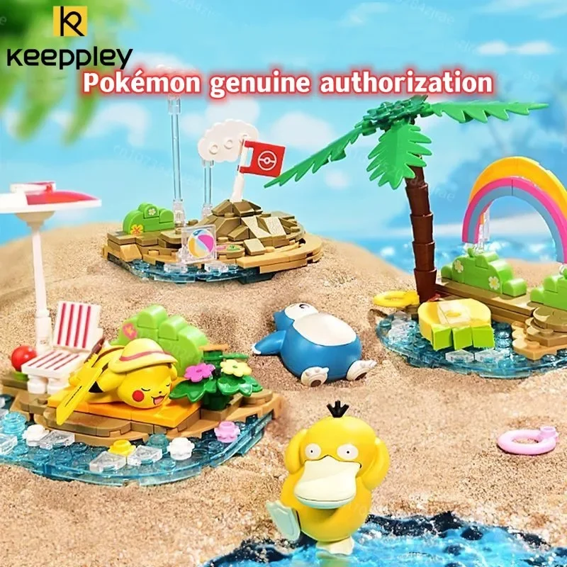 New Keeppley Building Blocks Serie Pokemon Holiday Party Psyduck Building Blocks Giocattoli Pikachu Regali Educativi Per Le Vacanze
