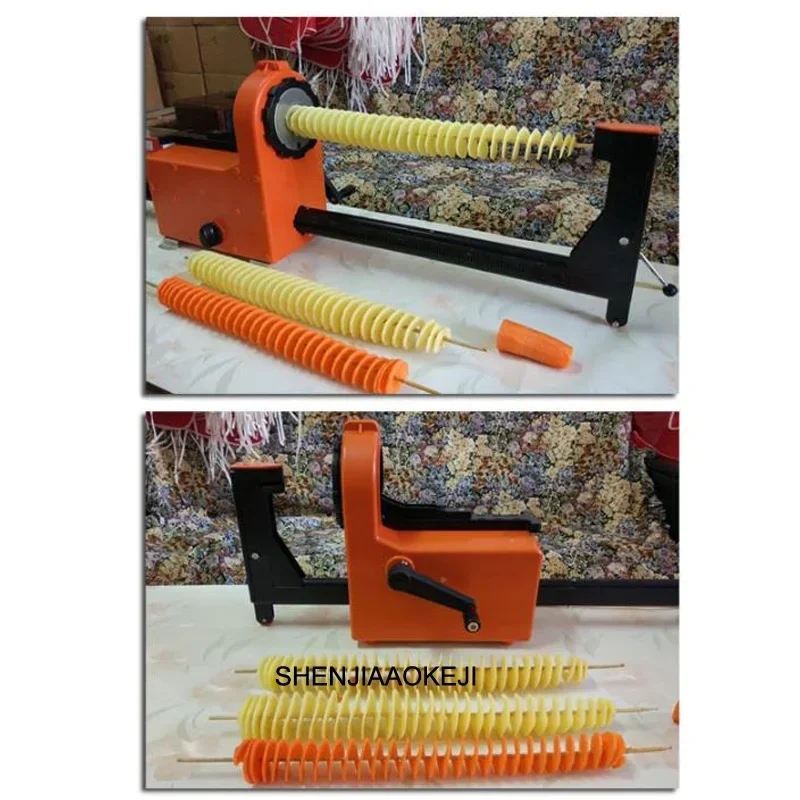 Electric Spiral Potato Slicers Electric Potato Chip Machine Automatic tensile spin-cut potato tower machine 220V 1pc