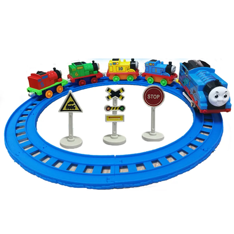 DIY Railway Track for Electric Train Thomas and Friends Trackmaster Locomotive Educational Kids Boys Toys for Children Gift