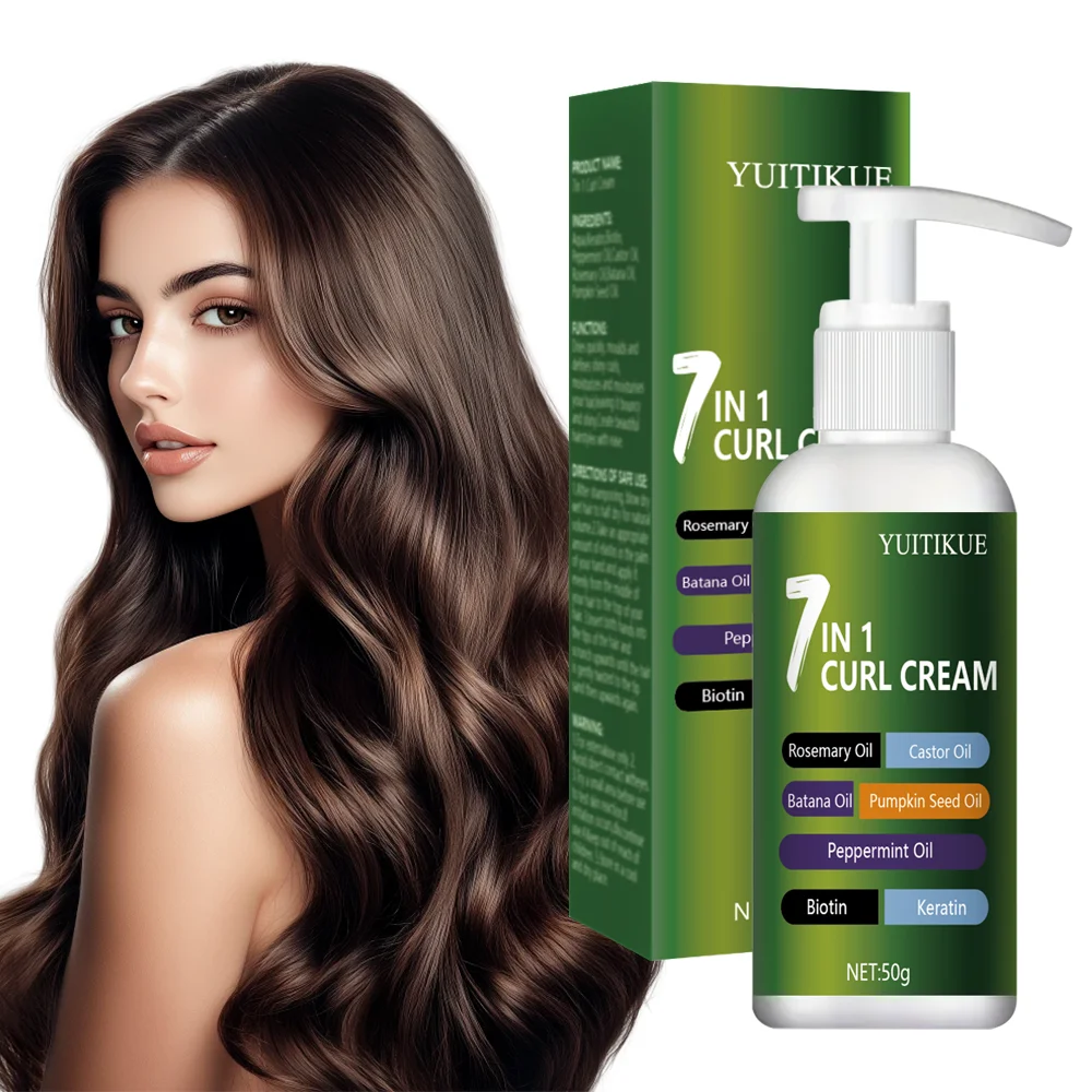 50g Curl Styling Cream - Moisturizing Curls, Elastic Styling, Curl Elastic Hair Conditioner, Suitable for All Hair Types 2