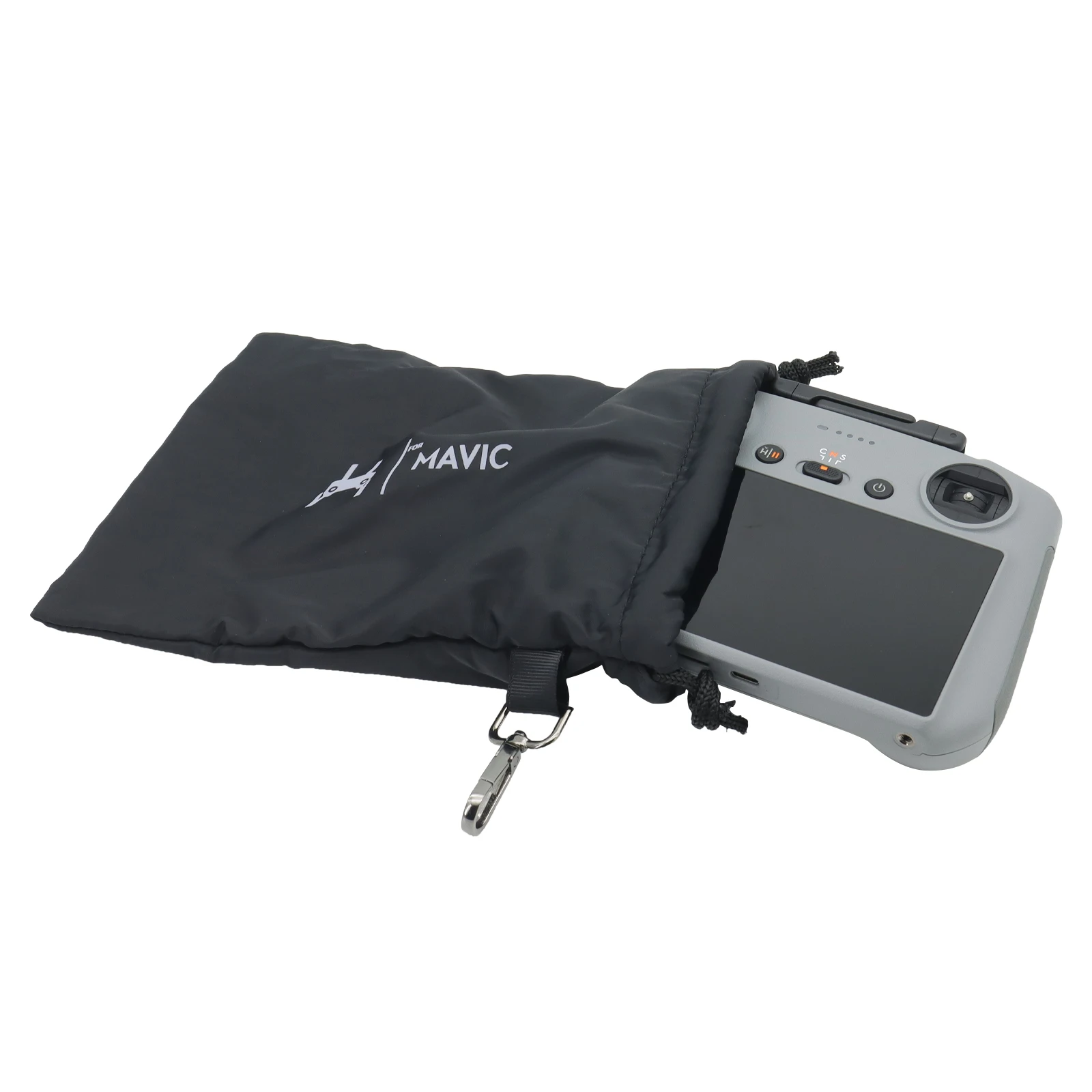 Sac de transport pour drone DJI Mini 4/3 Pro/Air 2/3 porté à l'épaule, soulignant sa praticité.