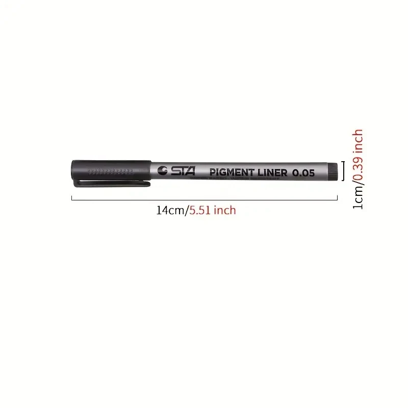 1pc Pigment Liner Pigma Micron Ink Marker Pen 0.05 0.1 0.2 0.3 0.4 0.5 0.6 Different Tip Black Fineliner Sketching Pens permanent marker pen marker pens permanent marker pen marker markers pen marker pen art marker pens art markers sketching markers drawing pen