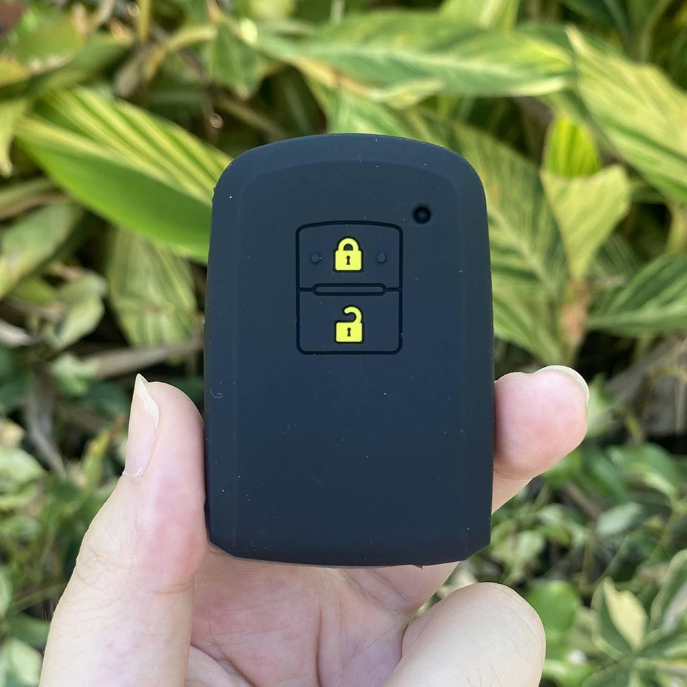 Silicone Rubber Car Key Cover Case Bag Holder Shell for Toyota Camry RAV4 Yaris Avalon Auris 2 Buttons Smart Car Key key case key case cover car key shell remote control case cover