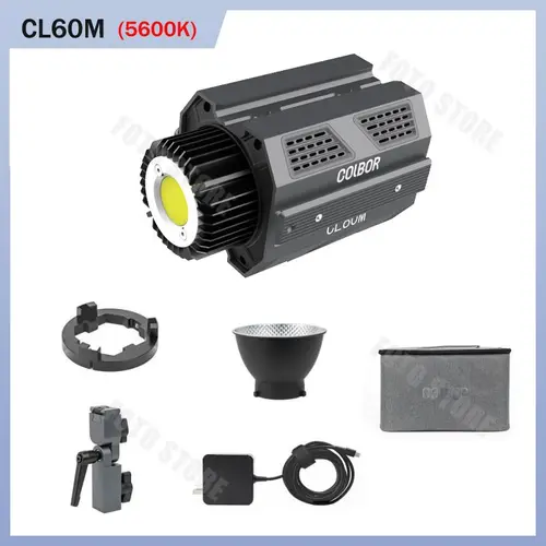 SYNCO COLBOR RGB LED 비디오 조명, 무소음 사진 조명, 앱 제어, 촬영용 보웬스 마운트 스튜디오 사진 램프, CL60R 7
