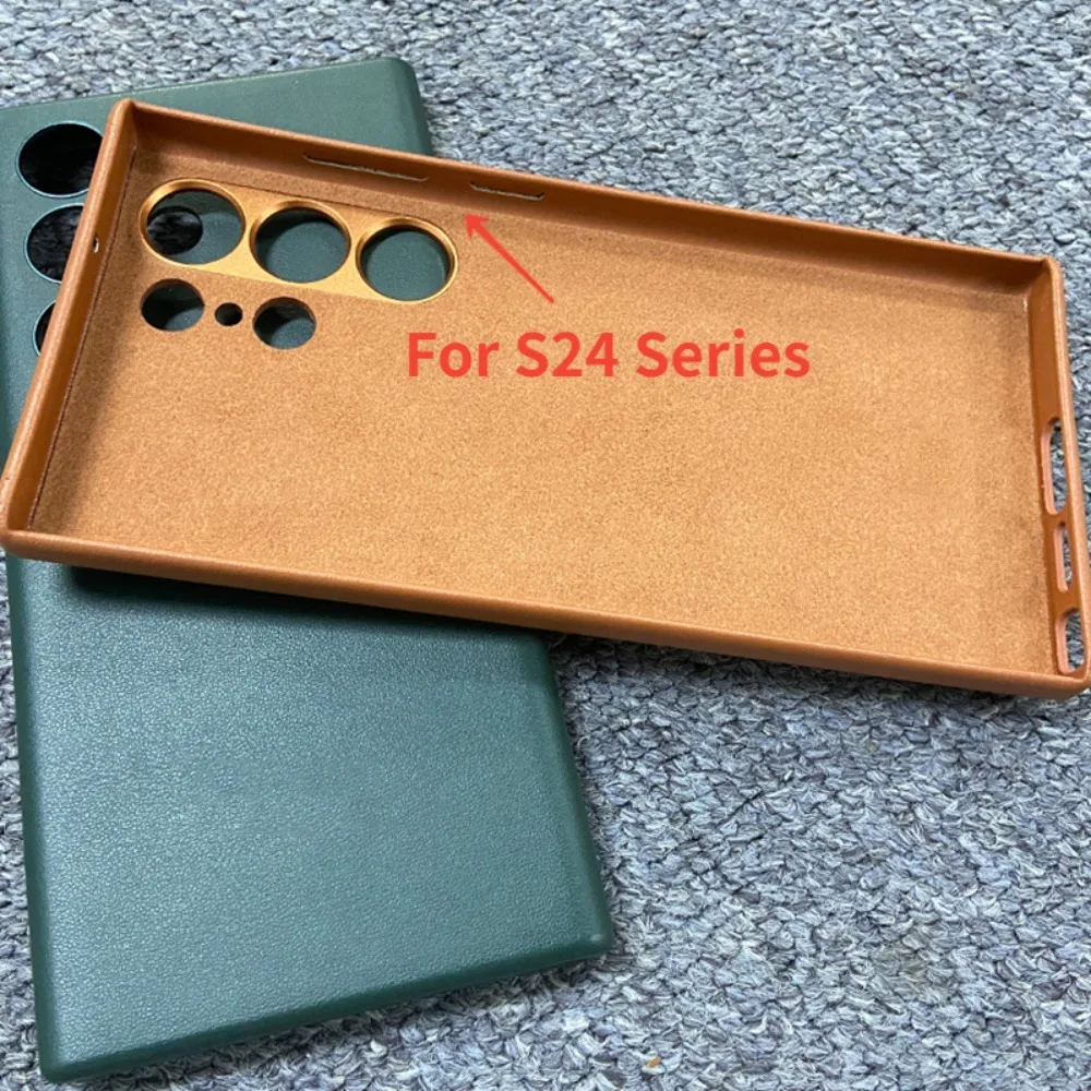 럭셔리 PU 가죽 휴대폰 케이스, 삼성 갤럭시 S24 S23 S22 울트라 플러스 보호 케이스, 하이 퀄리티 홀스터 보호 커버