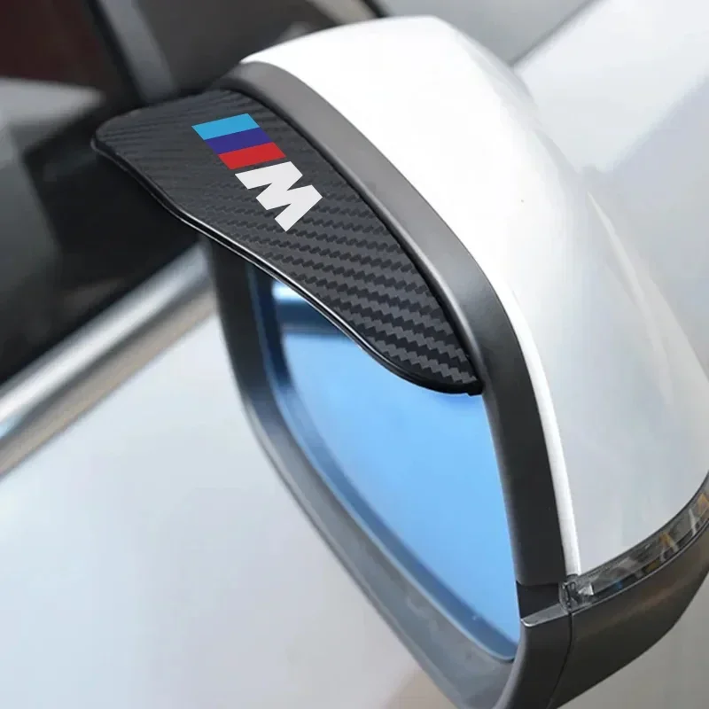 2Pcs Carbon Fiber Car Rearview Mirror Eyebrow Rain Cover For BMW M M8 M7 M6 M5 M4 M3 M2 M1 F30 F10 F15 E30 E46 E90 E60 3 Series