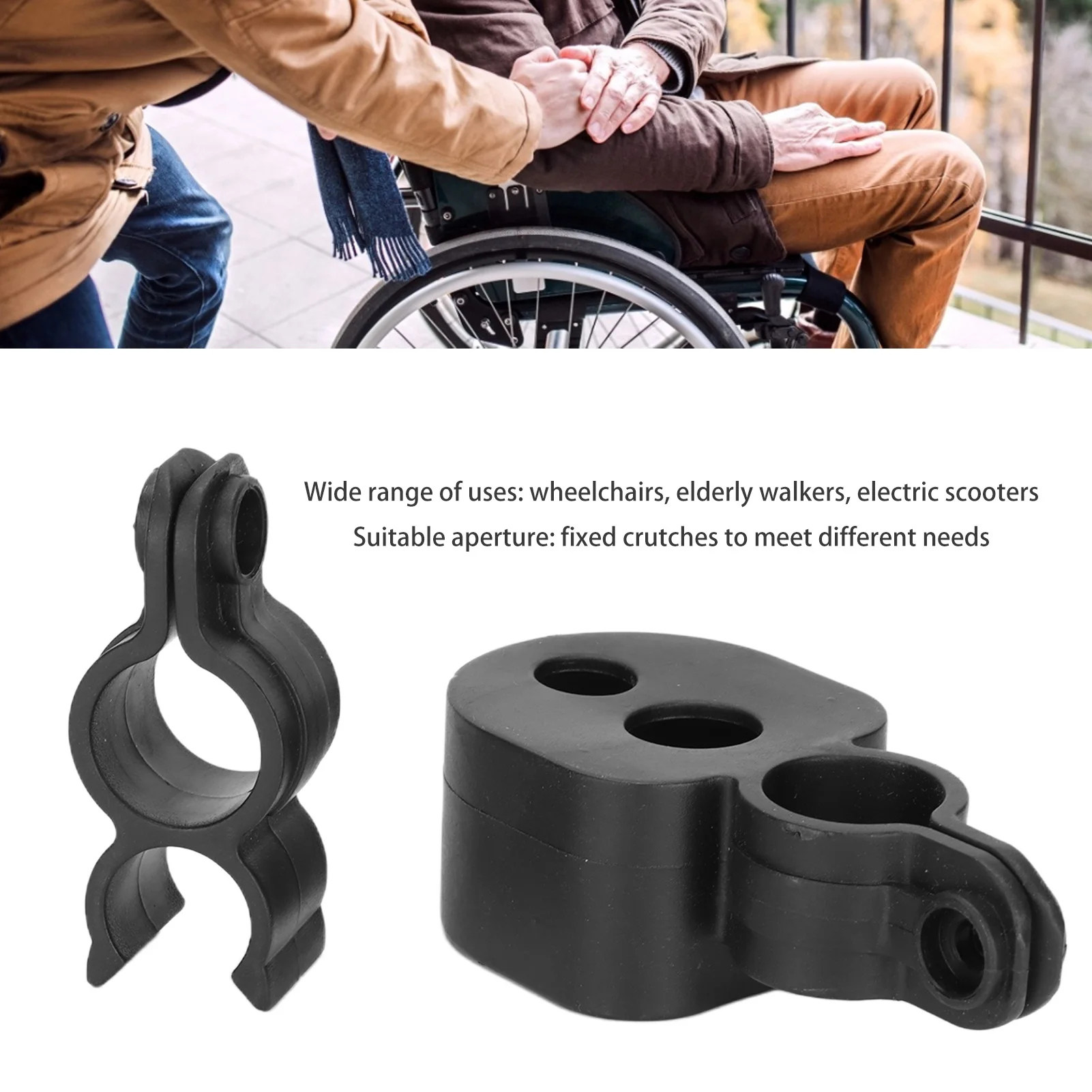 Walking Stick Holder for Wheelchair Walking Stick Rack for Wheelchair Cane Holder Wheelchairs Electric Scooters walking stick attachment