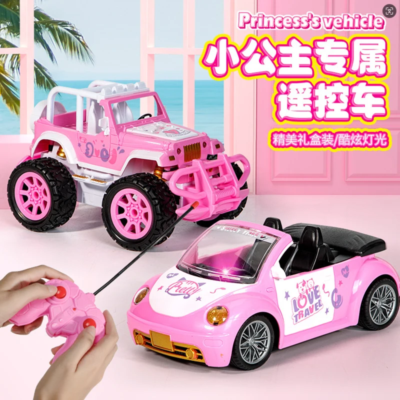 BGTOY RC Car 4WD Remote Control Pink Off-road Vehicle Drifting Electric Car For Kid Boys Girls Toys Christmas Birthday Gifts 4