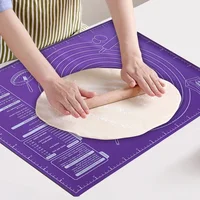 60/40cm Silicone Pad Baking Mat Sheet Kneading Dough Mat for Kitchen Rolling Dough Pizza Large Dough Non-Stick Maker Holder