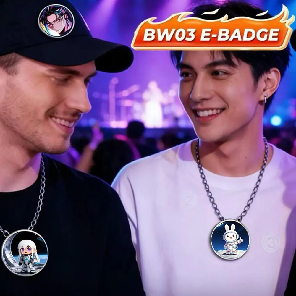 Ebadge 전자 바형 걸이식 사진 영상 초장시간 지속 블루투스 전송 애니메이션 애니메이션 배지