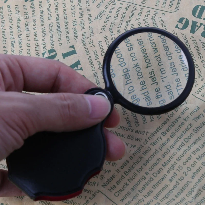 

8X 50mm Mini Pocket Folding Jewelry Magnifier Magnifying Eye Glass Loupe Lens