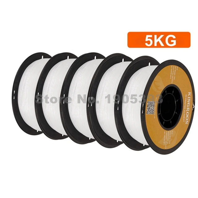 thumbnail image 1 of Filamento para impresora 3D KINGROON PETG de 1,75 mm, 5 kg, 10 kg, material de impresión 3D de colores mezclados, 1 kg/rollo, plástico PETG para impresora 3D FDM, 1 of 5