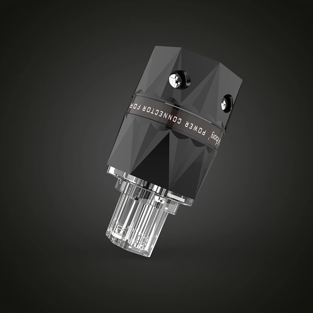 

Viborg VF503S Pure Copper Silver plated Top clear Power Plug Connector for Audio DIY Mains Power Cable
