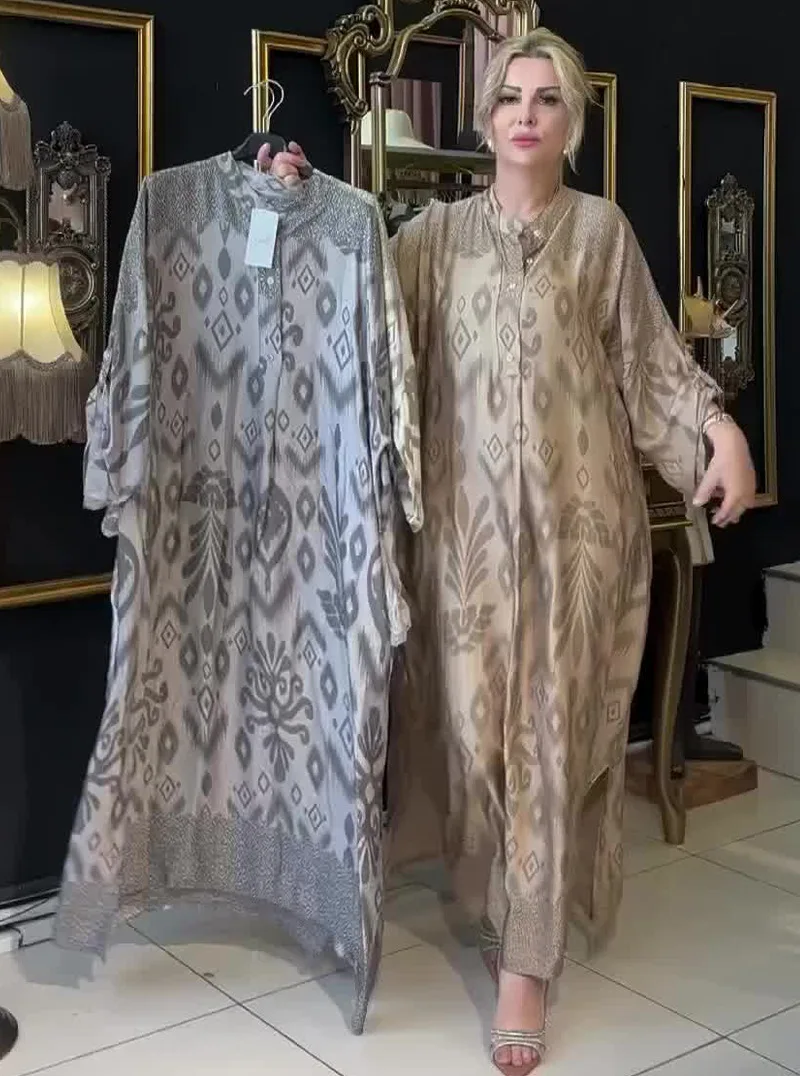 رمضان عيد المرأة المسلمة طباعة فستان جلابية العربية رداء طويل عباية دبي السعودية فيستدوس المغرب قفطان عبايات فساتين متواضعة