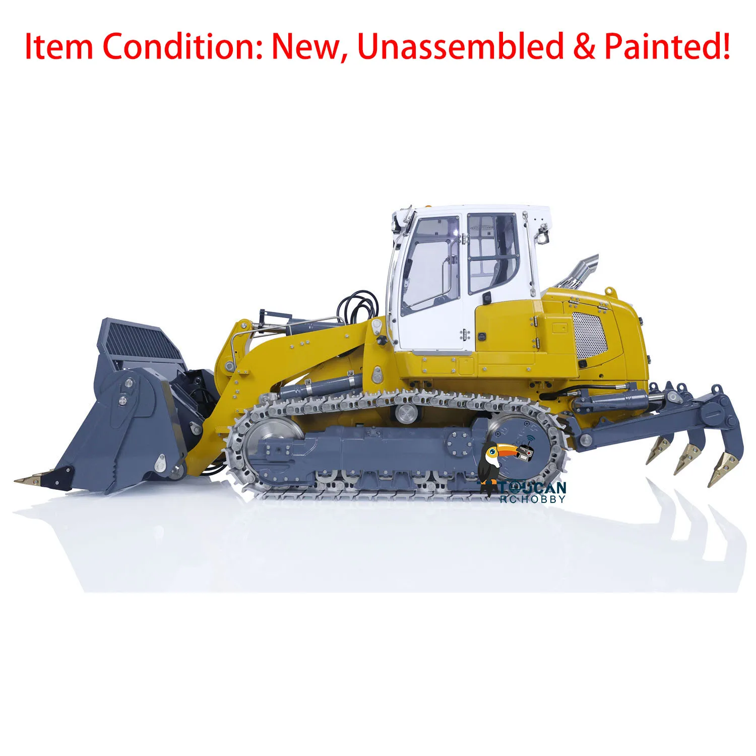 LESU Metal 1/14 Hydraulic RC Crawler Loader 636 KIT Construction Vehicles Painted Unassembld Sound Light System Outdoor Toys 2