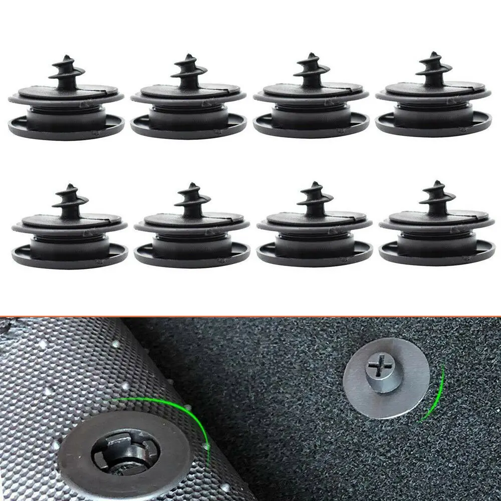 10pcs Tapis Fixation de plancher Clips Pratiques Tapis Fixation Pinces  Boucles Anti Dérapant Fixation Retainer Accessoires Auto Résistants