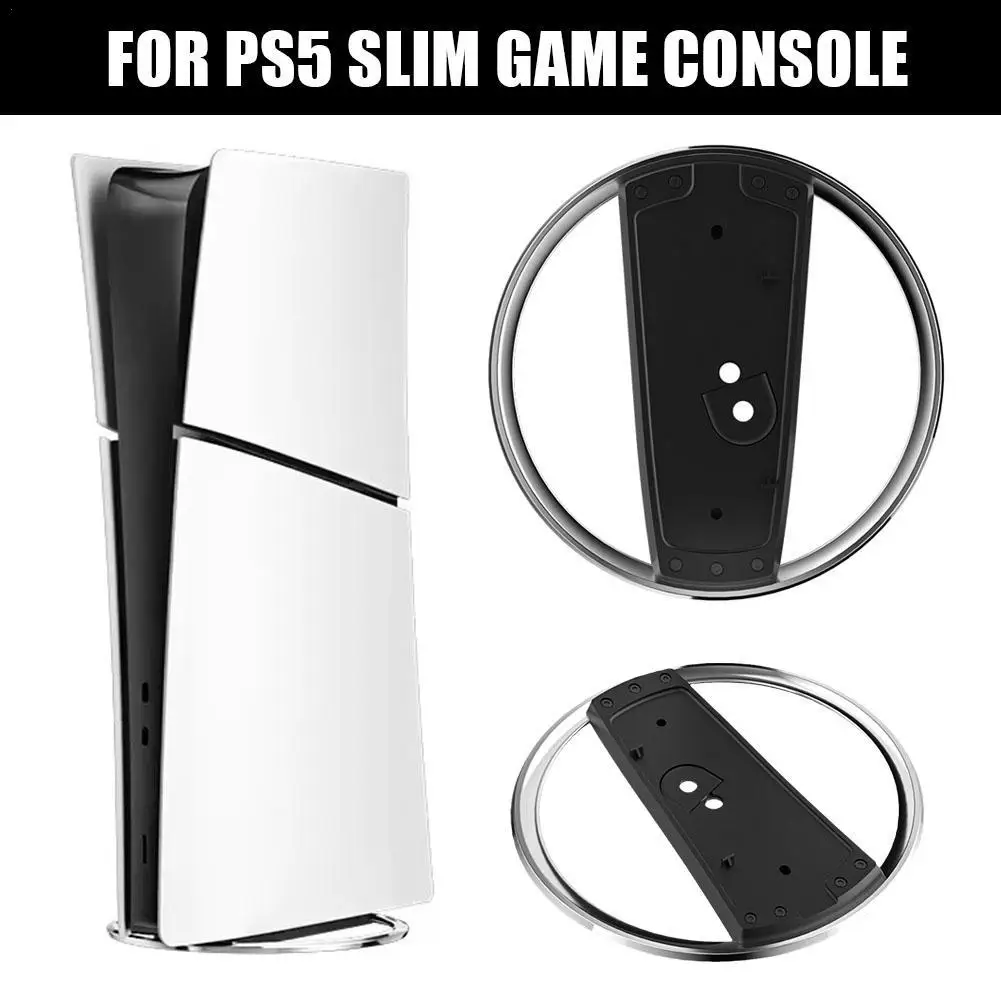 

Vertical Stand For PS5 Slim Anti-Slip Base Bracket For Cooling Black For PS5 Disc/Digital Edition Host Game Console Accessories