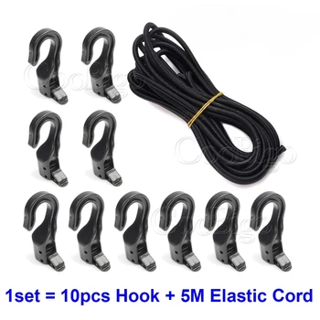 Heavy Duty Elastic Bungee Shock Cord Strap with Hooks – 1 Set 1