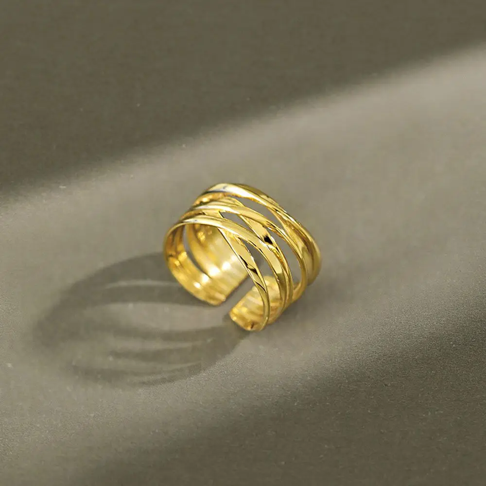 2025 Women Fashion Fashionable and minimalist multi-layer geometric jewelry, thumb ring, fashionable accessory accessories_voghion.com