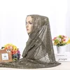 Women Hijabs Islamic Ladies Sequins Chiffon Long Shawl Head Scarf Female Full Cover Wrap Hijab Plain Muslim Fashion Headscarf