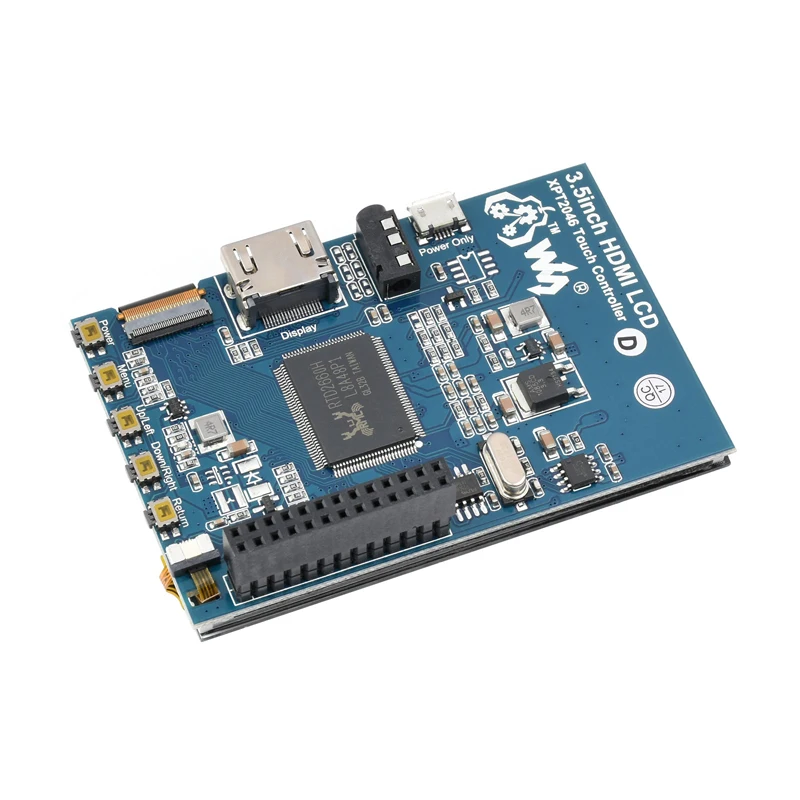 3.5 Resistive Touch Screen LCD with IPS Display and Optional Acrylic Case