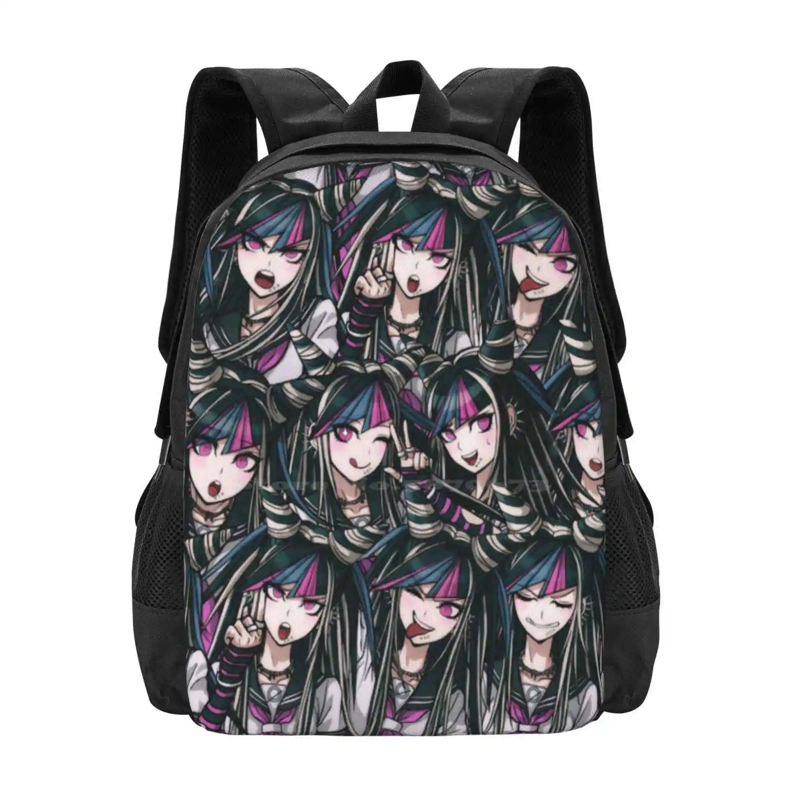 

Ibuki Mioda Teen College Student Backpack Pattern Design Bags Ibuki Mioda Musician Ultimate Despair Class 77 B Danganronpa