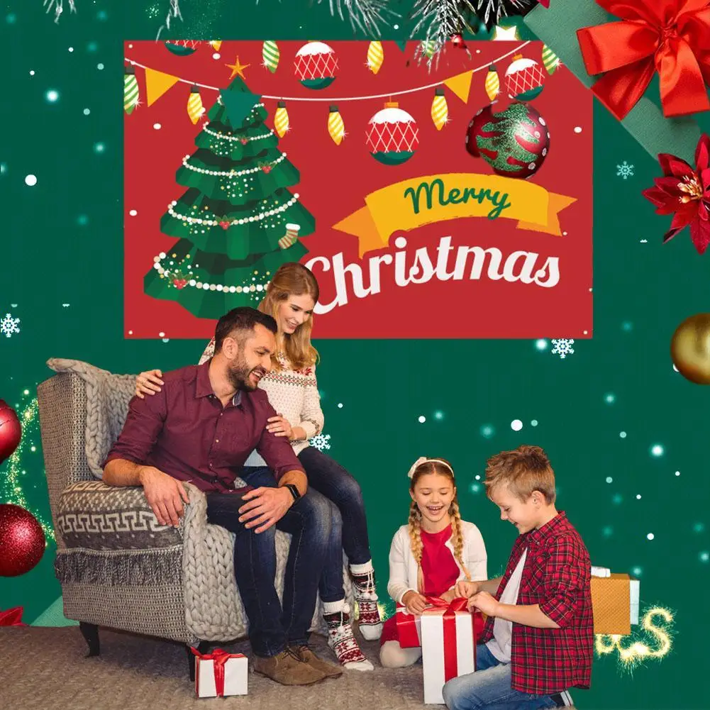 

Christmas Outdoor Banner Flag Merry Christmas Decoration For Home 2023 Xmas Ornament Navidad Natal Noel Gift Happy New Year 2024
