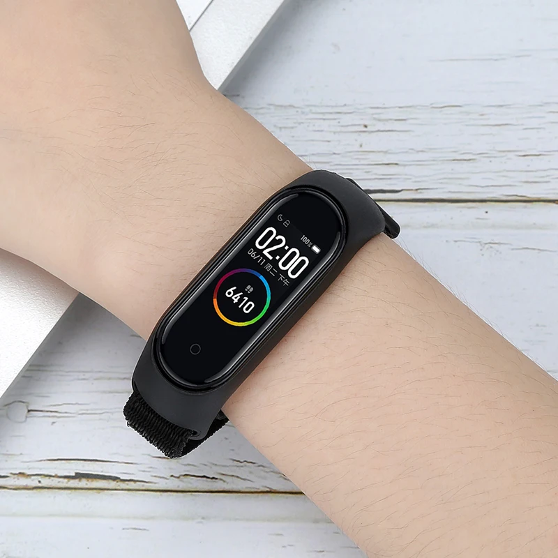 Nylon Strap For xiaomi mi band 6 Bracelet watchband pulsera correa Strap Miband Bracelet Wristband Sport loop Mi band 5 4 3